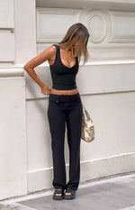 Vice Black Low Waist Pant
