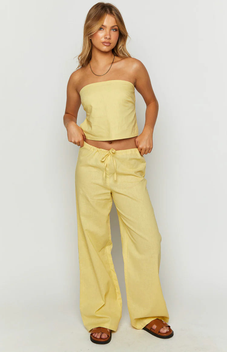 Vienna Yellow Pants - US 10 Vienna Yellow Pants - US 10