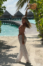 9.0 Swim Wave Red Stripe Triangle Bikini Top