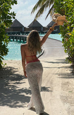 9.0 Swim Wave Red Stripe Triangle Bikini Top