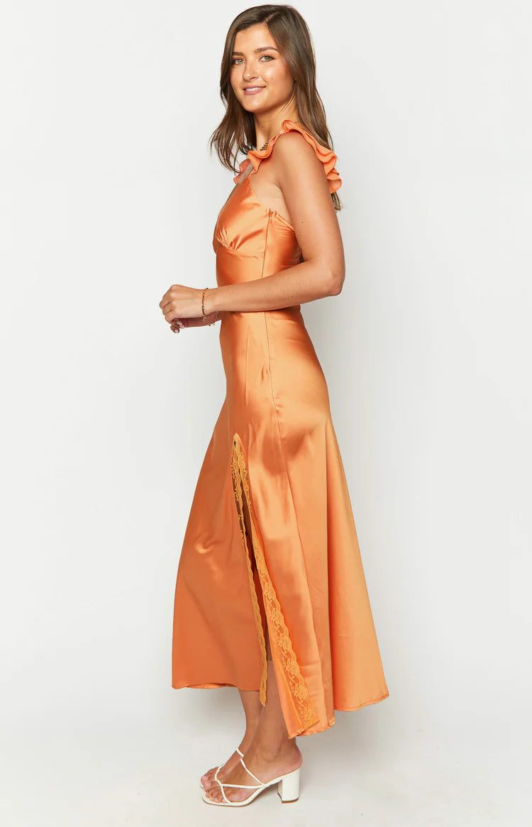 Wendy Orange Maxi Dress