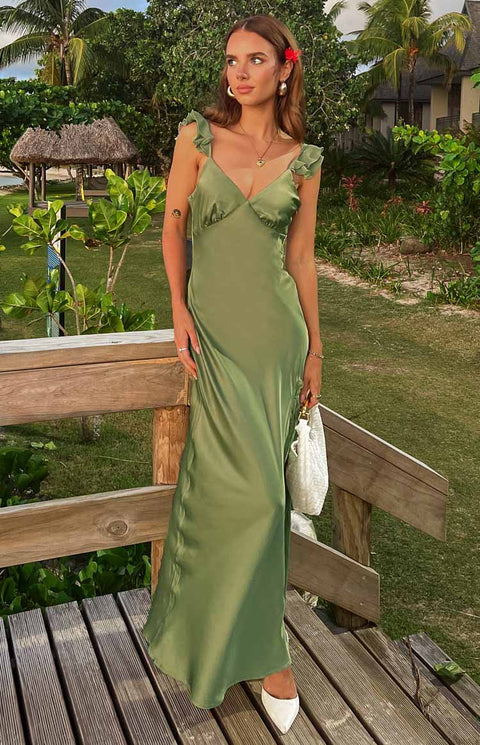Wendy Sage Maxi Dress - US 8