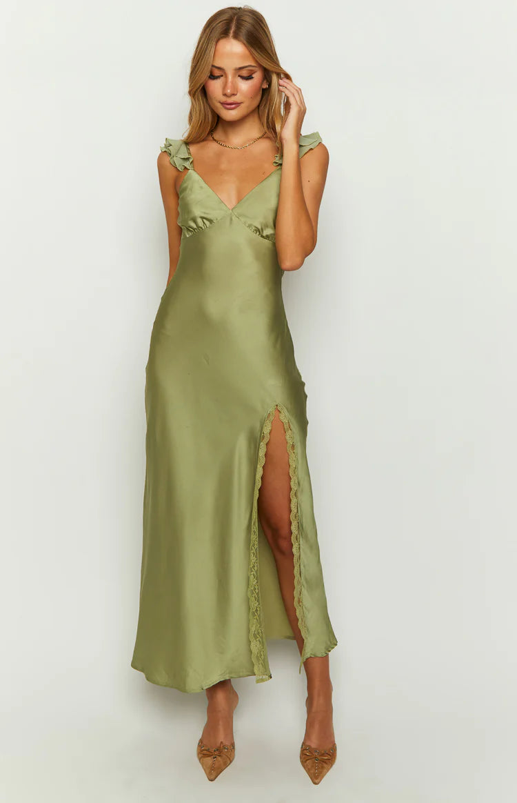 Wendy Sage Maxi Dress - US 4 | Beginning Boutique exclusive Wendy Sage Maxi Dress - US 4 | Beginning Boutique exclusive