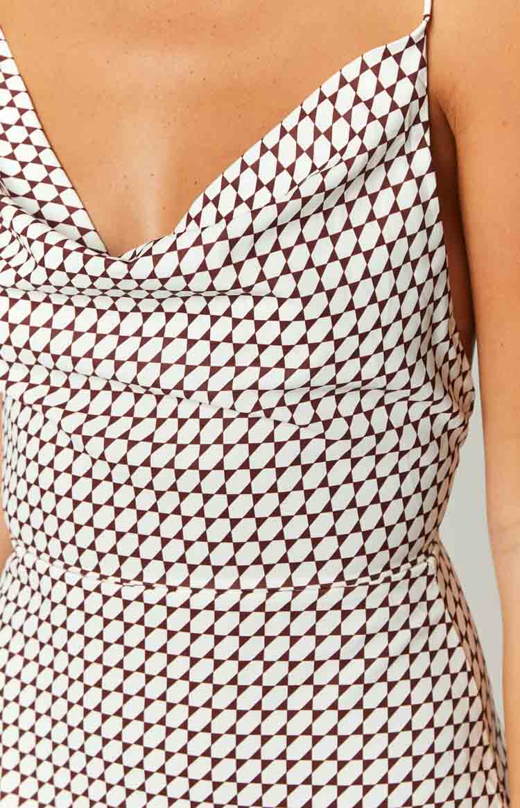 Your LA Catch White Geometric Print Mini Dress Image