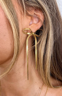 Zenith Gold Bow Earrings (FREE over $100)