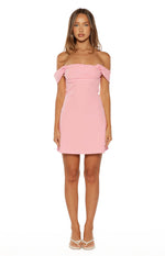 Zoella Pink Off The Shoulder Crepe Mini Dress - PRE ORDER Image
