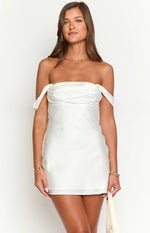 Zoella White Off The Shoulder Mini Dress