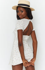 Abigail Mini Dress White Floral Image