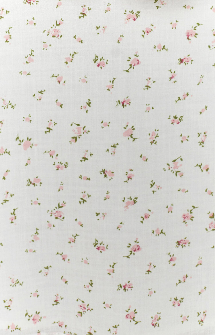 Abigail Mini Dress White Floral Image