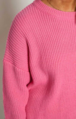 Adaline Pink Oversized Sweater Dress – Beginning Boutique US