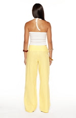 Alamara Yellow Floral Detail Wide Leg Pants Image
