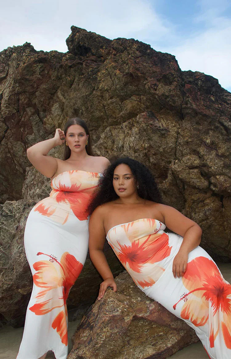 Arizona White Floral Print Maxi Dress - 18 | Beginning Boutique Exclusive Arizona White Floral Print Maxi Dress - 18 | Beginning Boutique Exclusive