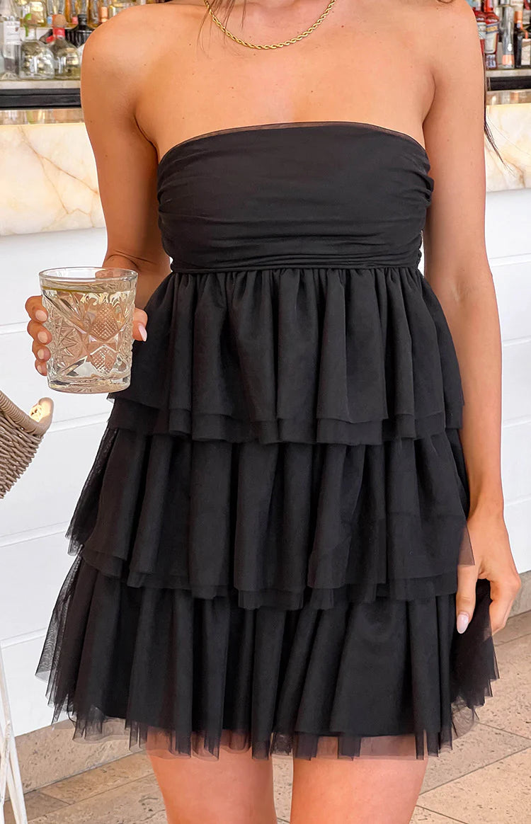 Birthday Girl Black Mini Party Dress - US 8 | Beginning Boutique Exclusive Birthday Girl Black Mini Party Dress - US 8 | Beginning Boutique Exclusive