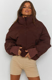 Remi Puffer Jacket Chocolate Image