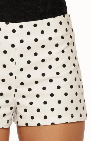 Brynn White Polka Dot Shorts