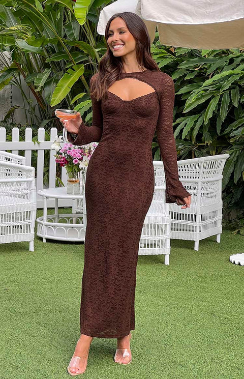 Camielle Brown Maxi Dress - US 6