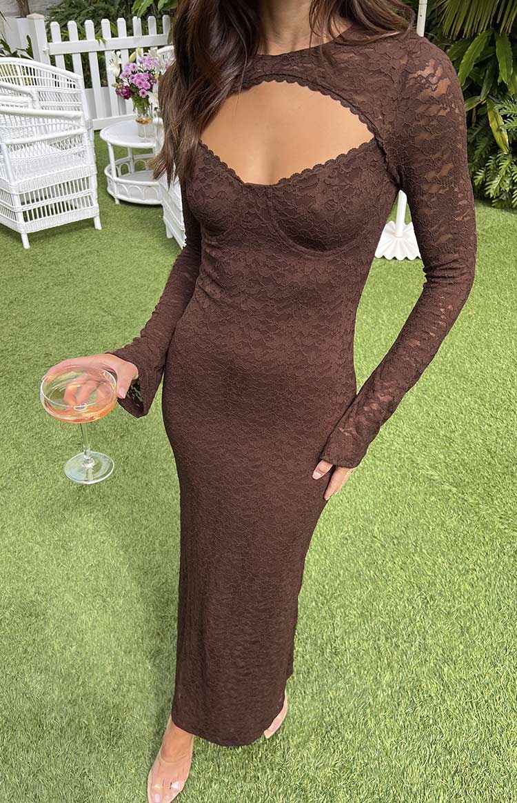 Camielle Brown Maxi Dress | Beginning Boutique Exclusive Camielle Brown Maxi Dress | Beginning Boutique Exclusive