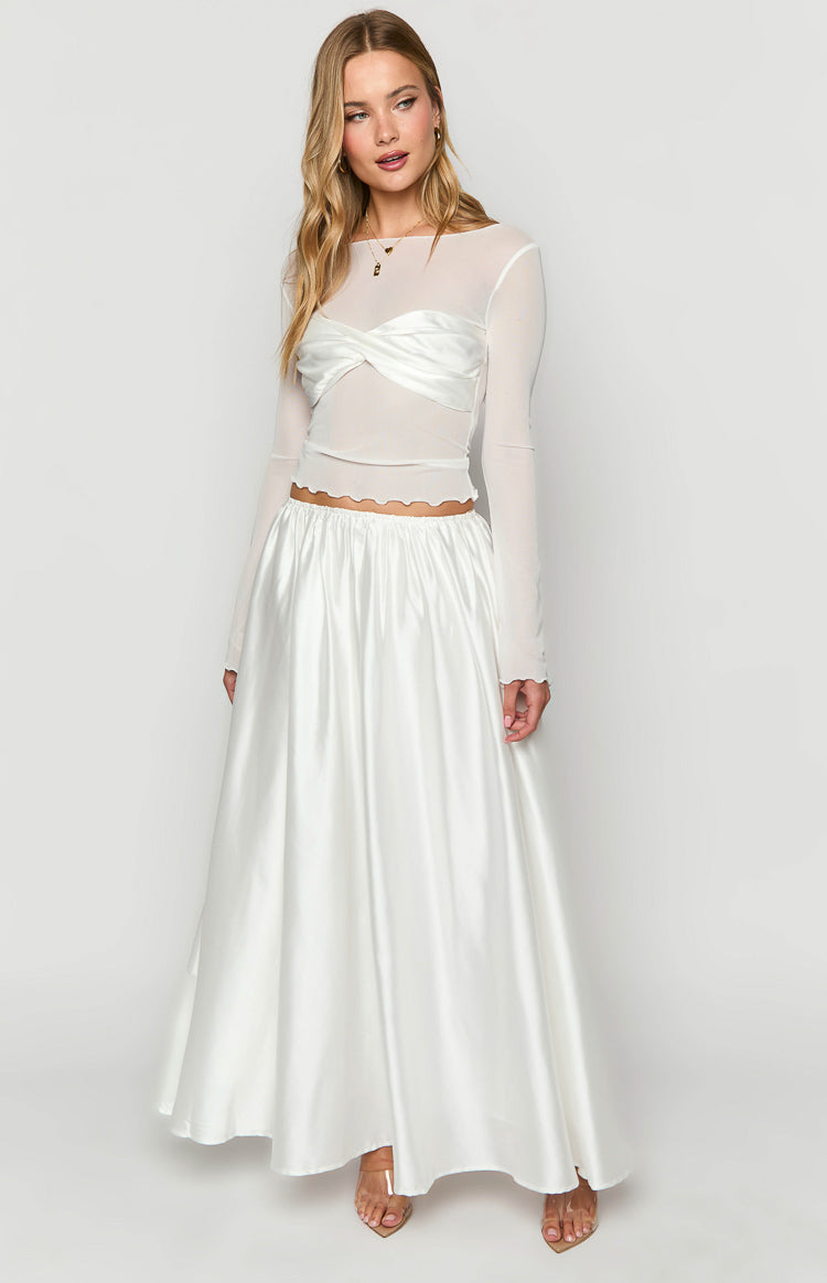 Clementine White Maxi Skirt - 6 Clementine White Maxi Skirt - 6