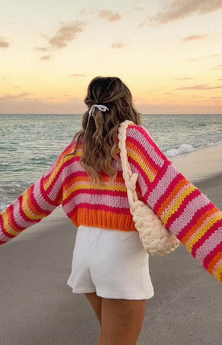Belmont Pink Stripe Sweater