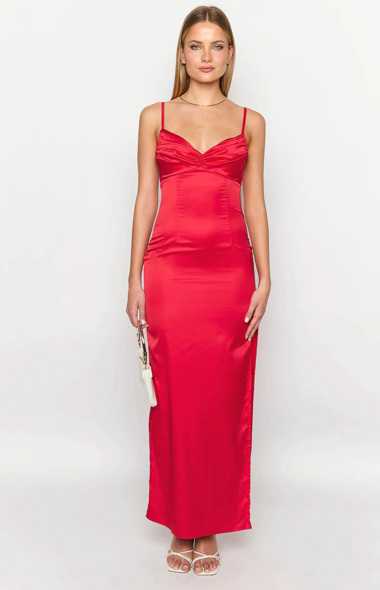 Honey Red Maxi Dress - US 2