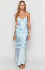 Inara Blue Ruffle Prom Dress Image
