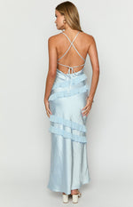 Inara Blue Ruffle Prom Dress Image