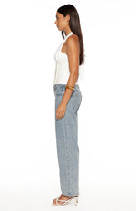 Ivie White Corset Halter Neck Top