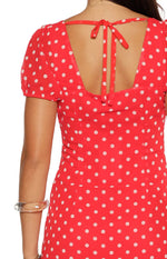Lovella Red Polka Dot Maxi Dress