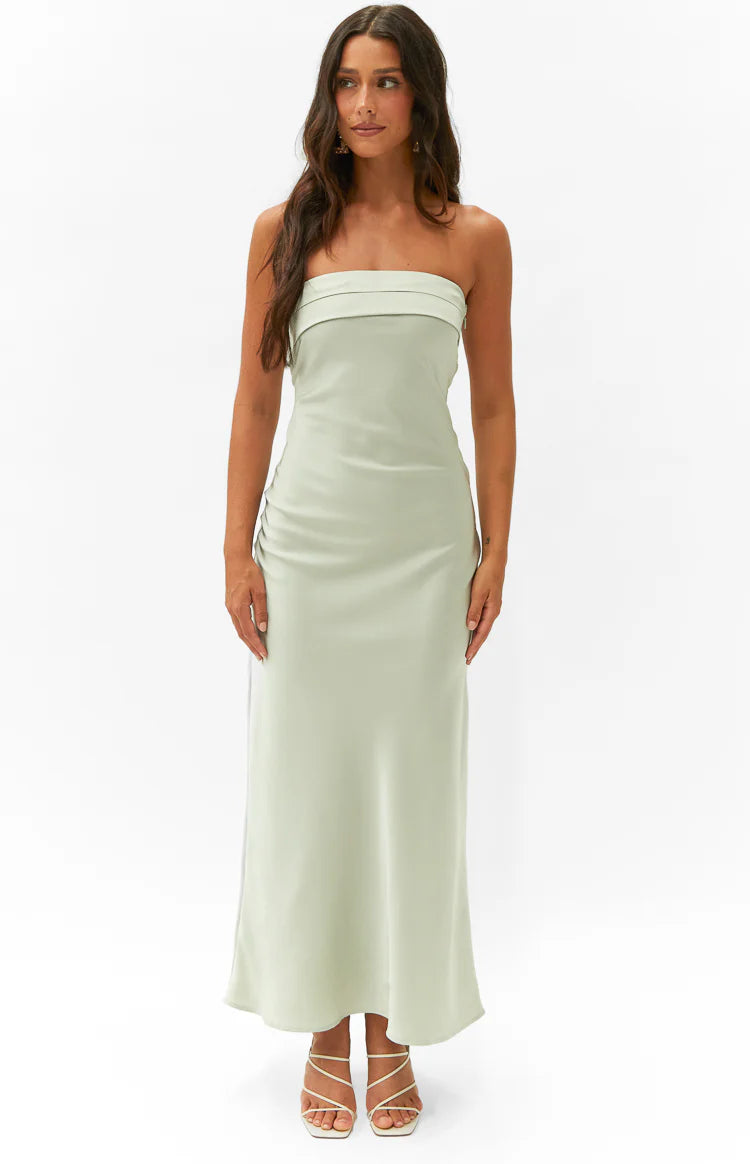 Maiah Sage Maxi Dress - 16 | Beginning Boutique Exclusive Maiah Sage Maxi Dress - 16 | Beginning Boutique Exclusive