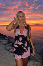 Ilaria Printed Mesh Mini Dress