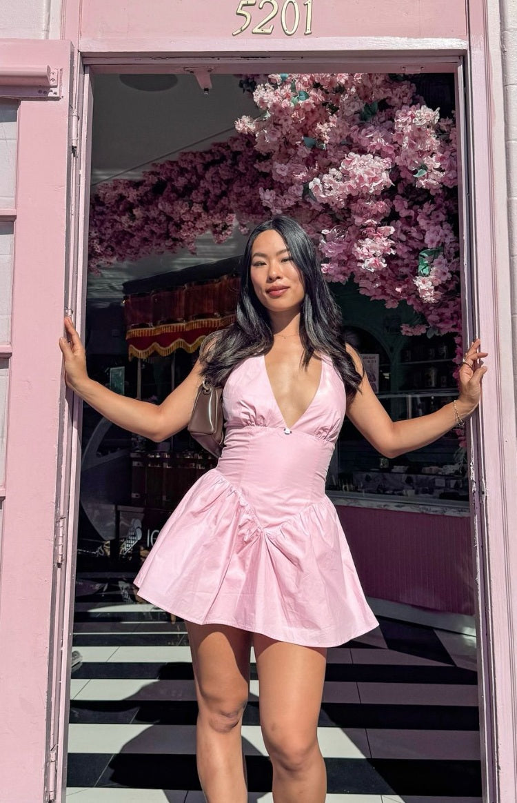 Sonnet Pink Micro Mini Dress | Beginning Boutique US