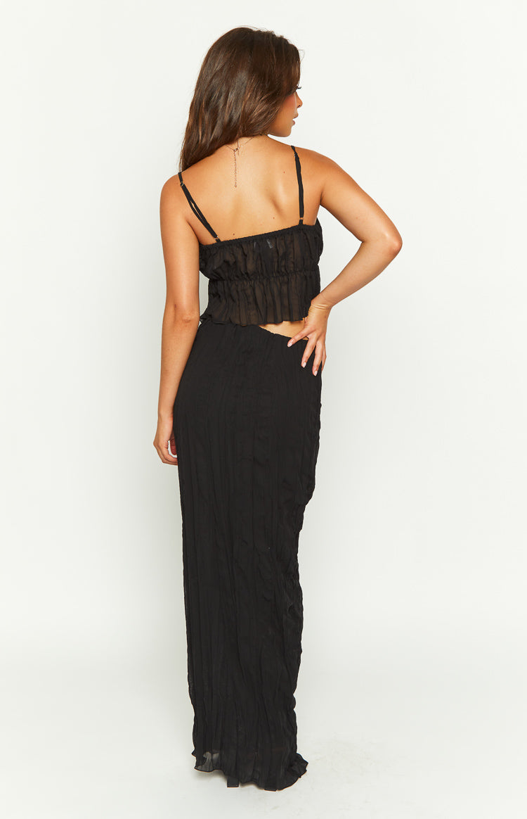 The Moment Black Maxi Skirt - US 14