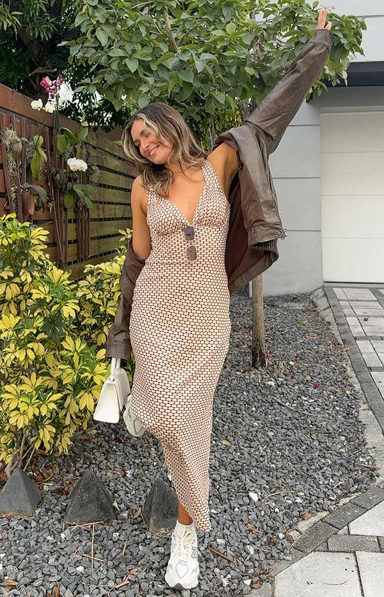 Verlaine Beige Maxi Dress - US 4 | Beginning Boutique Exclusive Verlaine Beige Maxi Dress - US 4 | Beginning Boutique Exclusive
