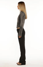 Vice Black Low Waist Pant