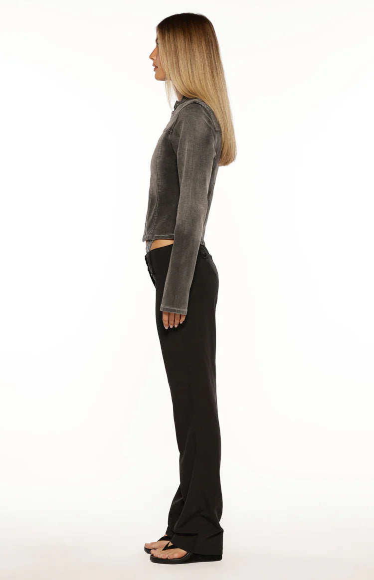 Vice Black Low Waist Pant