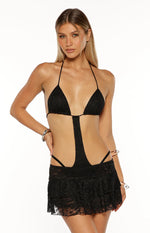 Zeke Black Cut Out Bikini Mini Dress