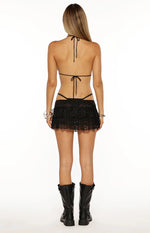 Zeke Black Cut Out Bikini Mini Dress