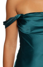 Zoella Teal Off The Shoulder Mini Dress