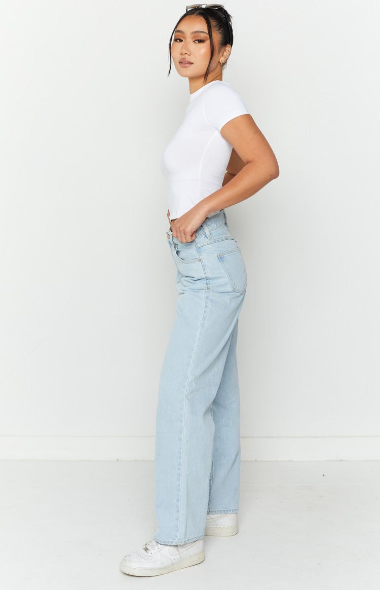 ABRAND A Bleached Stone Slouch Jeans