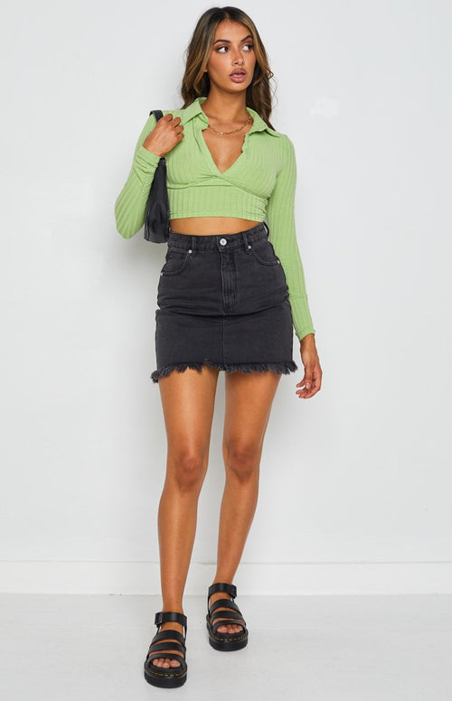 Abrand A Skirt Graphite – Beginning Boutique US
