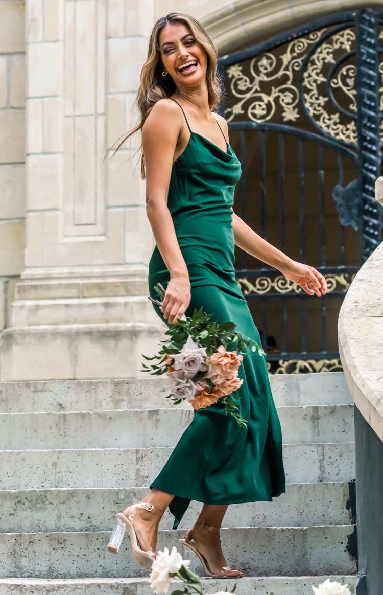 Adina Emerald Maxi Formal Dress Image