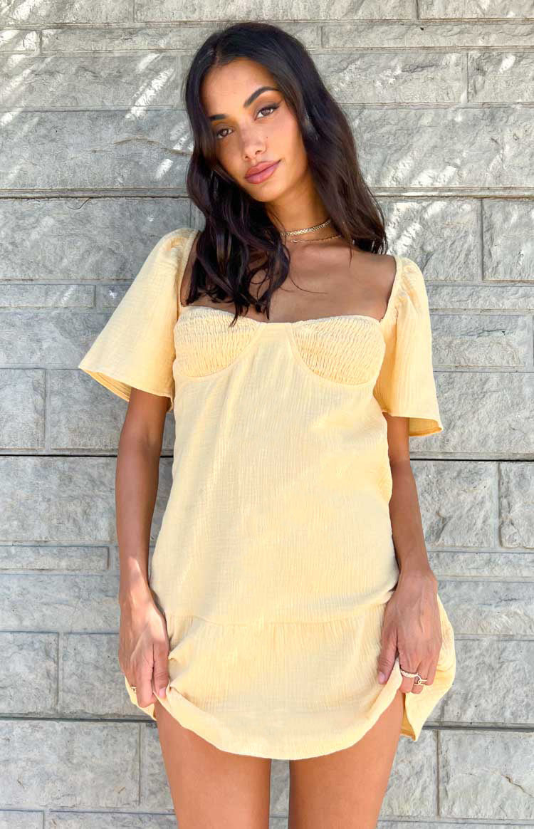 Alexa Yellow Mini Dress Image