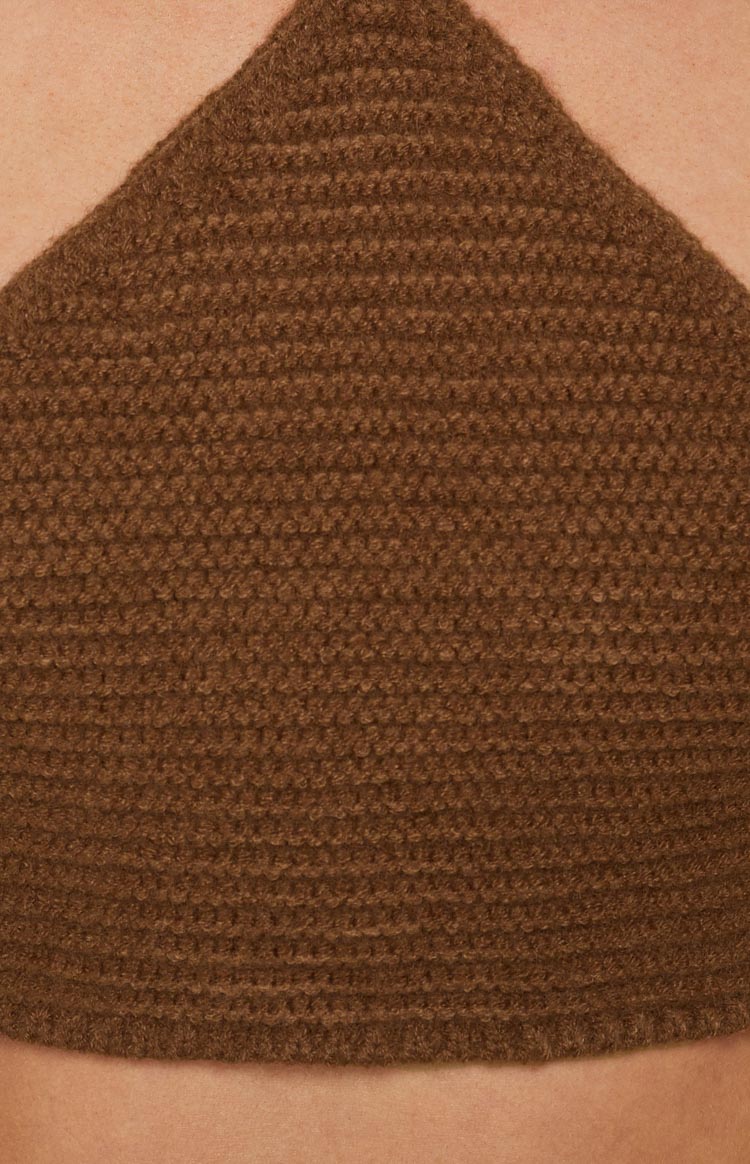 Aleya Crochet Top Brown Image
