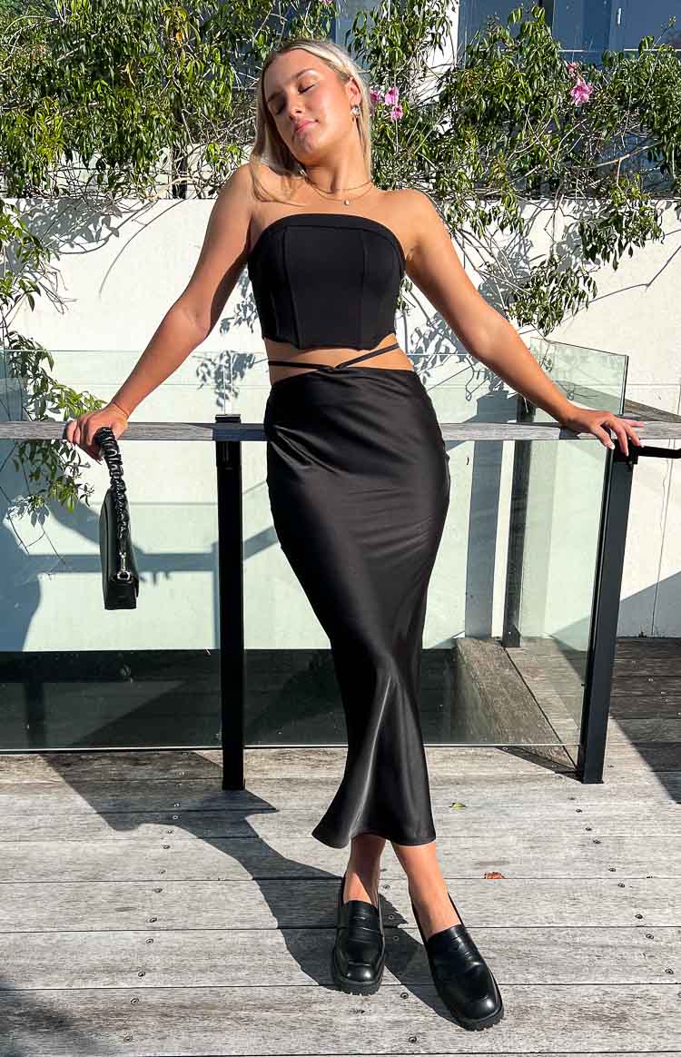 Bethenie Black Maxi Skirt Image