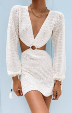 Cleo Crochet Dress White Image