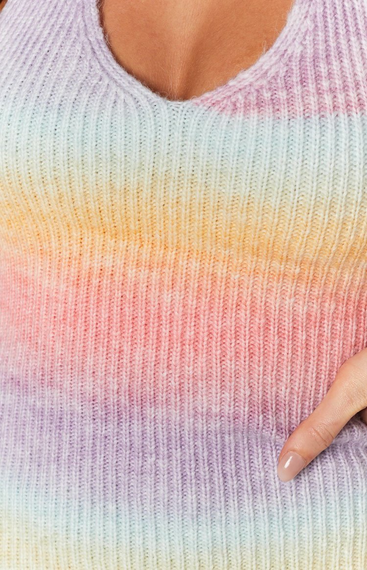Cloud Nine Halter Mini Dress Rainbow Image