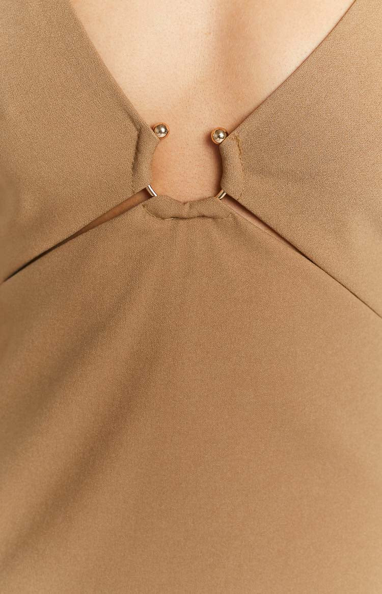 Conquer Latte Midi Dress Image