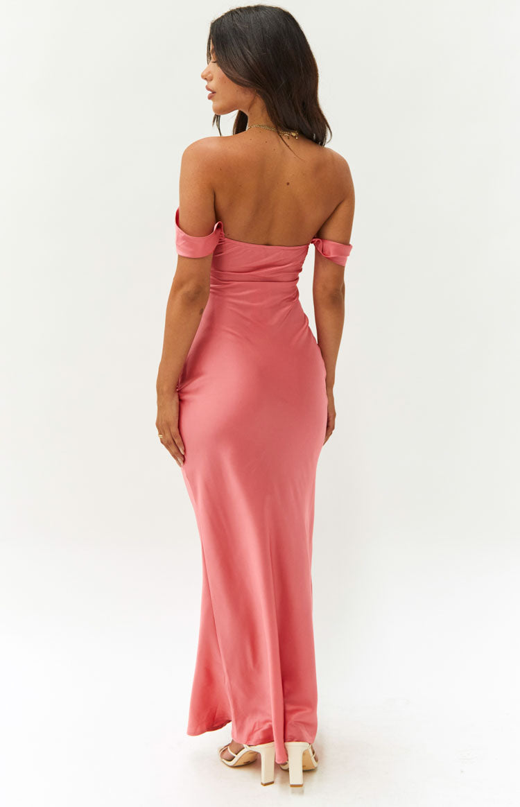 Ella Pink Off Shoulder Formal Dress Image
