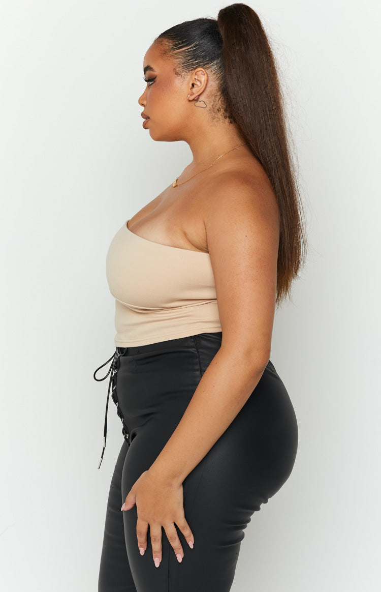 Empire Tan Strapless Top Image
