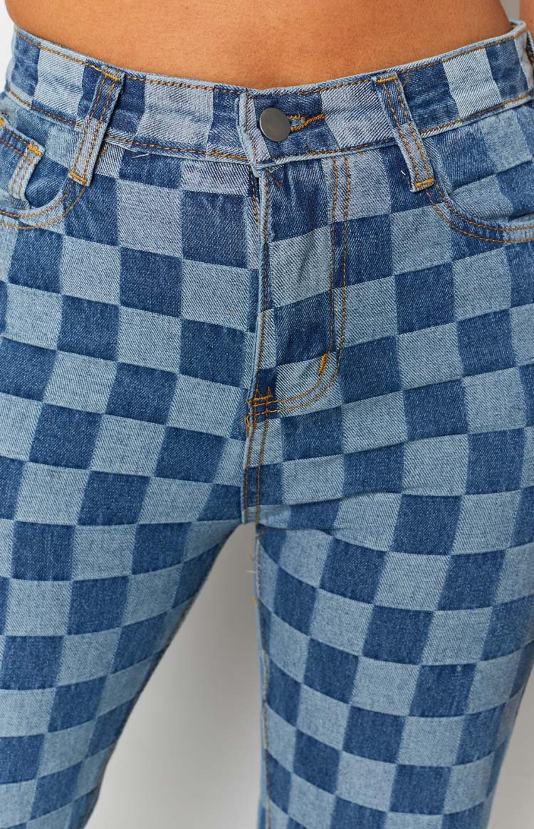 Gambit Blue Denim Jeans Check Image